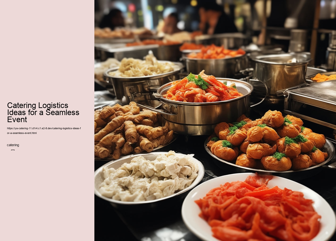 Catering Logistics Ideas for a Seamless Event