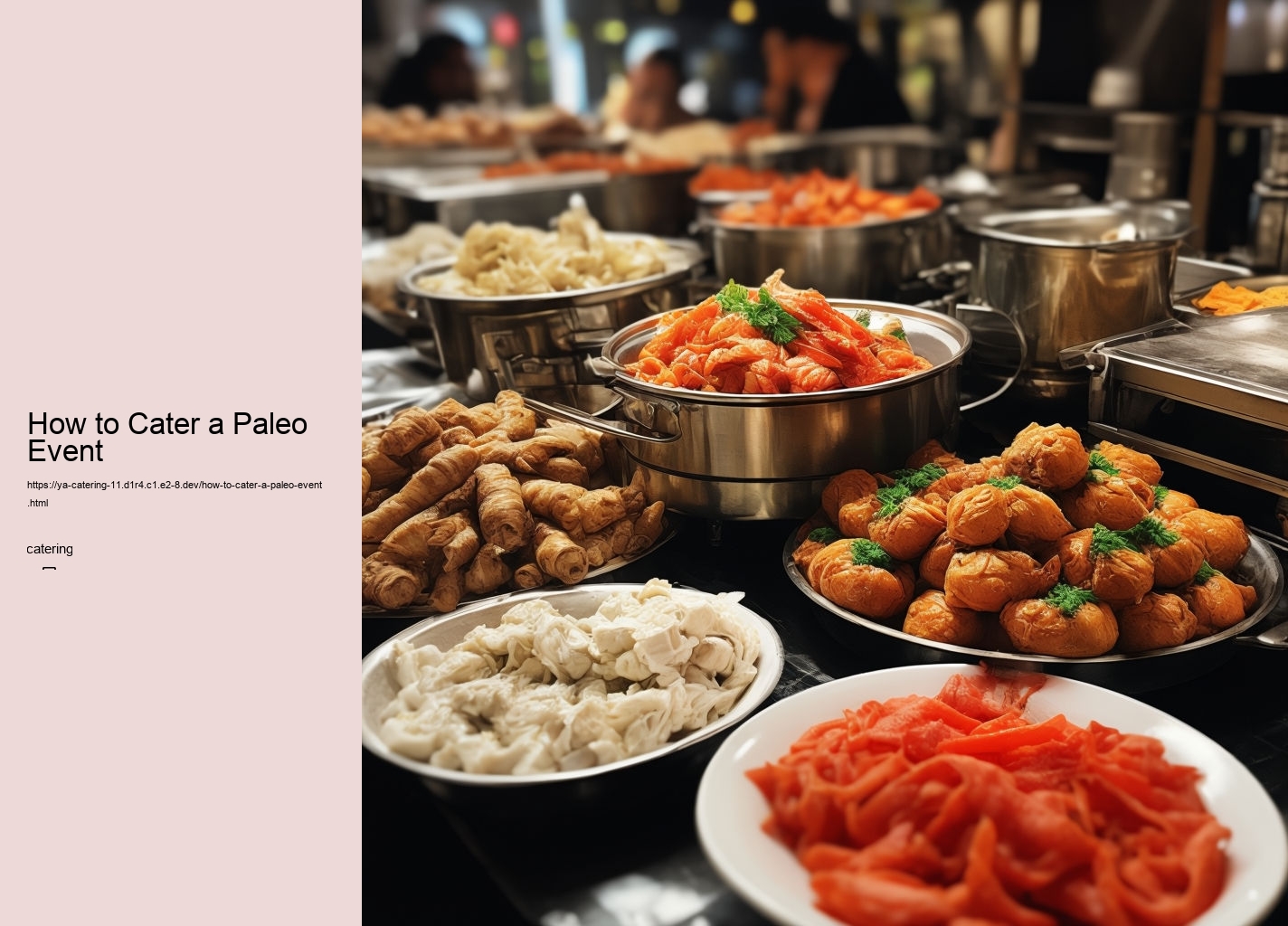 How to Cater a Paleo Event