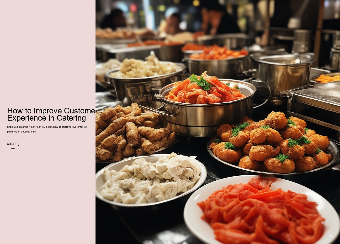 How to Improve Customer Experience in Catering