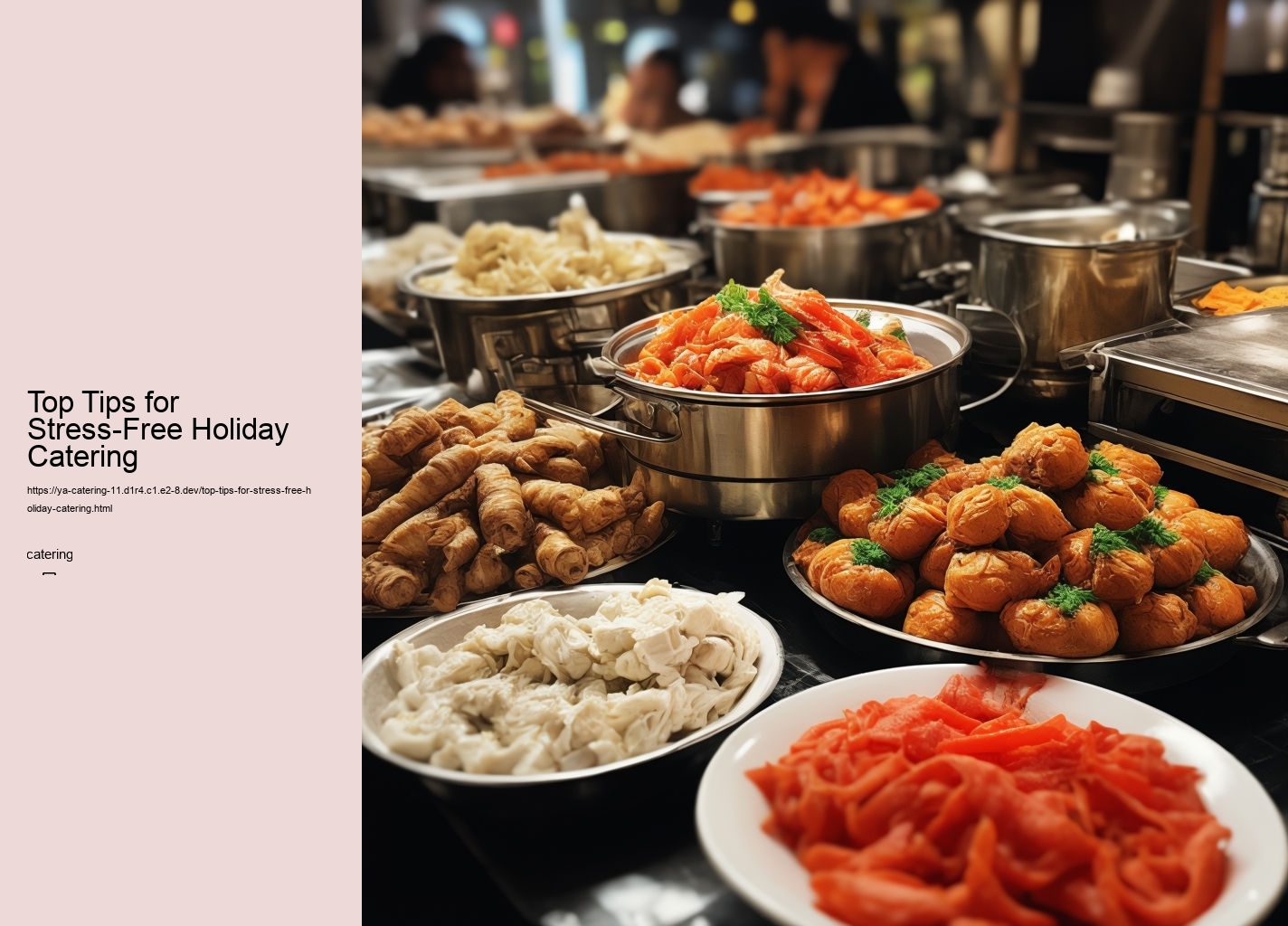 Top Tips for Stress-Free Holiday Catering